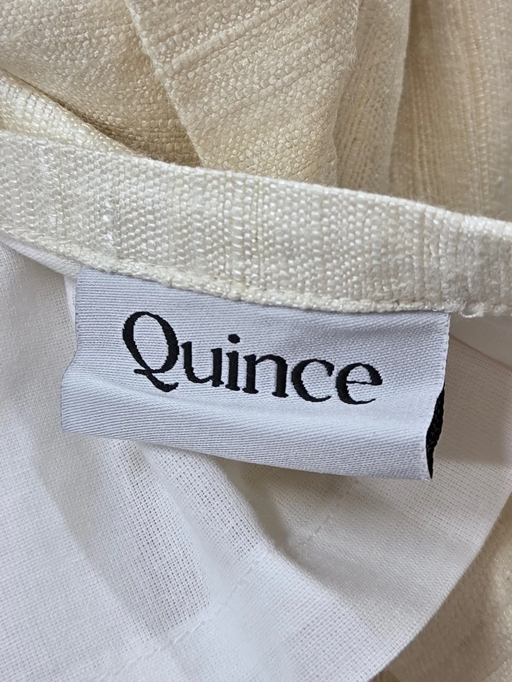 QUINCE Set Of 2 48x108 Raw Silk Curtains Ivory 9076